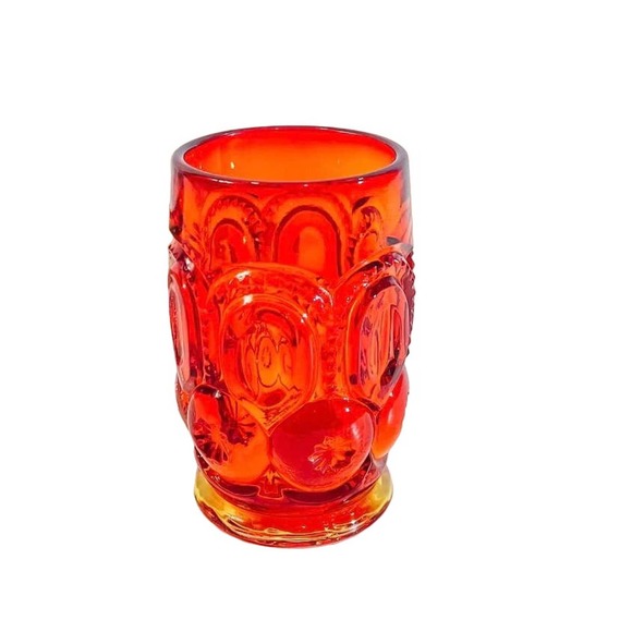 Moon and Star LE Smith Goblet Glass Amberina - Picture 1 of 2